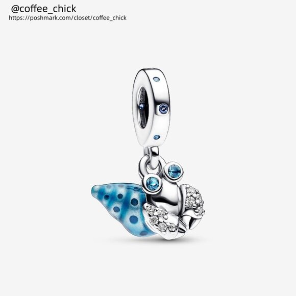 Pandora Glow-in-the-dark Hermit Crab Dangle Charm - Picture 1 of 2